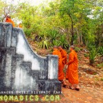 Monks at Phra Nakhorn Khiri Historic Park